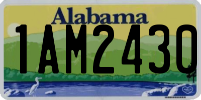 AL license plate 1AM2430