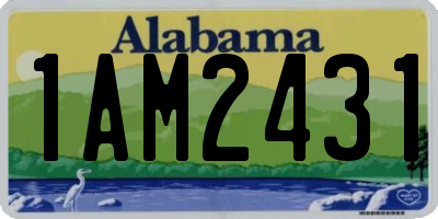 AL license plate 1AM2431