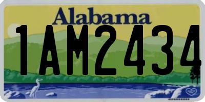AL license plate 1AM2434