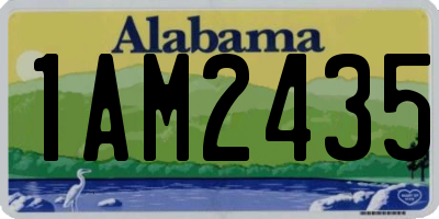 AL license plate 1AM2435