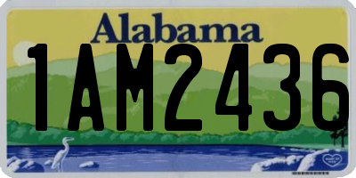 AL license plate 1AM2436