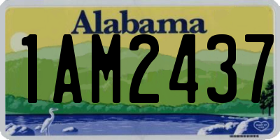 AL license plate 1AM2437