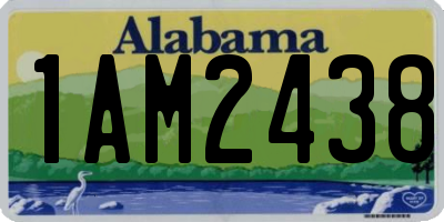 AL license plate 1AM2438