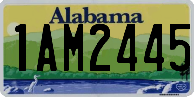 AL license plate 1AM2445