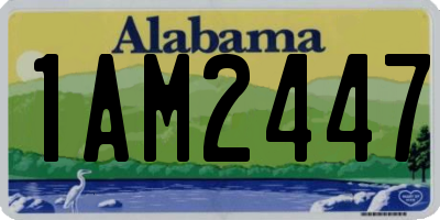 AL license plate 1AM2447