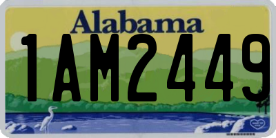 AL license plate 1AM2449