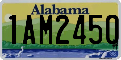 AL license plate 1AM2450