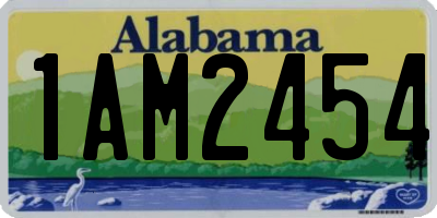 AL license plate 1AM2454