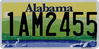 AL license plate 1AM2455