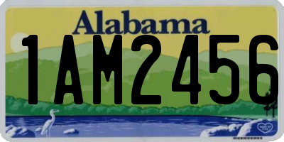 AL license plate 1AM2456