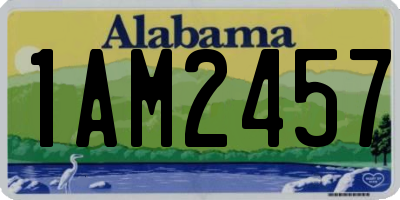 AL license plate 1AM2457
