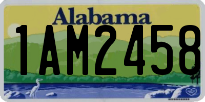 AL license plate 1AM2458