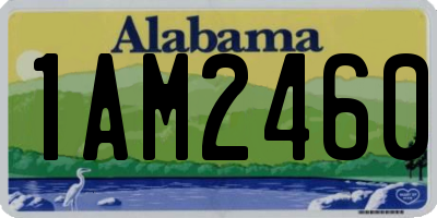 AL license plate 1AM2460