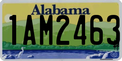 AL license plate 1AM2463
