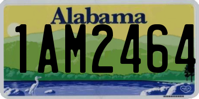 AL license plate 1AM2464