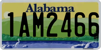 AL license plate 1AM2466