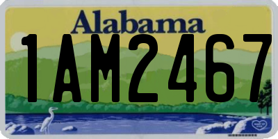 AL license plate 1AM2467