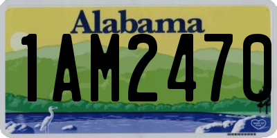 AL license plate 1AM2470