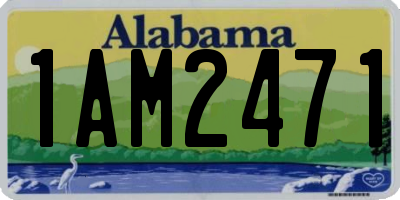 AL license plate 1AM2471