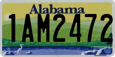 AL license plate 1AM2472