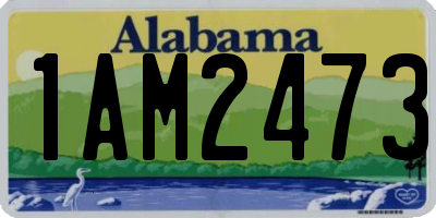 AL license plate 1AM2473