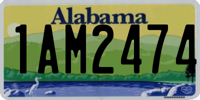 AL license plate 1AM2474
