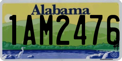 AL license plate 1AM2476