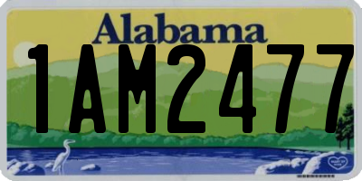 AL license plate 1AM2477