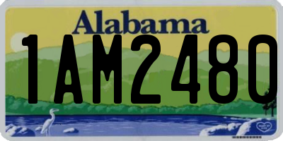 AL license plate 1AM2480