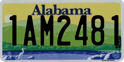 AL license plate 1AM2481
