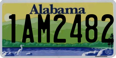 AL license plate 1AM2482