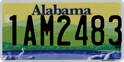 AL license plate 1AM2483
