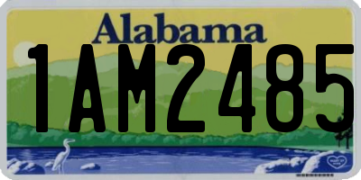 AL license plate 1AM2485