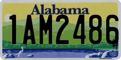 AL license plate 1AM2486