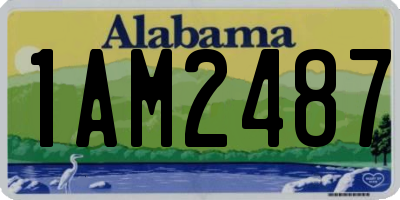 AL license plate 1AM2487