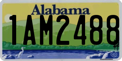 AL license plate 1AM2488