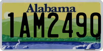 AL license plate 1AM2490