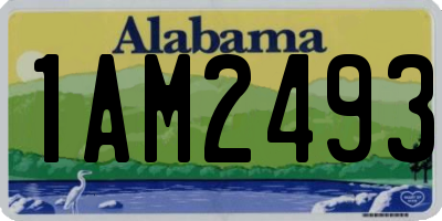 AL license plate 1AM2493