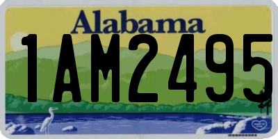 AL license plate 1AM2495