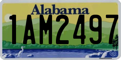 AL license plate 1AM2497