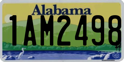 AL license plate 1AM2498