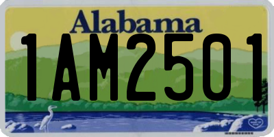 AL license plate 1AM2501