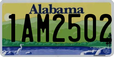 AL license plate 1AM2502