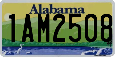 AL license plate 1AM2508