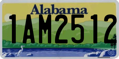 AL license plate 1AM2512