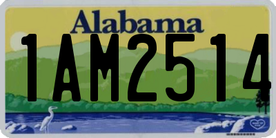 AL license plate 1AM2514