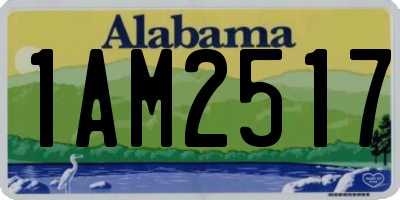 AL license plate 1AM2517