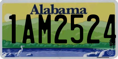 AL license plate 1AM2524