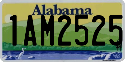 AL license plate 1AM2525