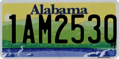 AL license plate 1AM2530